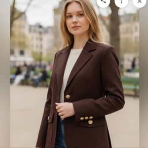 NWT Joie Brown Military Blazer Size Medium